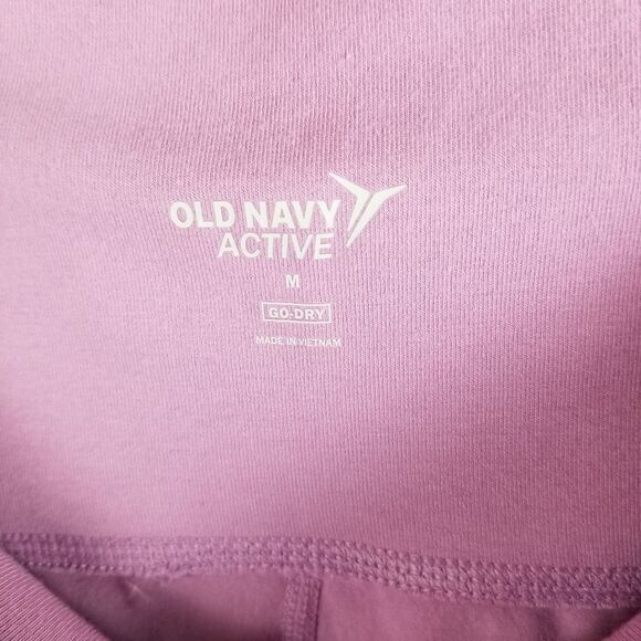 Old Navy Active Go Dry Lattice Hem Lilac Leggings Size‎ M - Picture 9 of 10